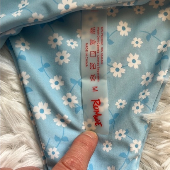 Ditsy Floral Blue Bikini Bottom - Picture 3 of 4